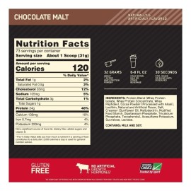 Suplemento en polvo Optimum Nutrition Proteína Proteína sabor chocolate malt x 2.27kg