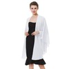 BEAUTELICATE Women's Chiffon Scarf, Stole, Bolero for Evening Dress, Festive,