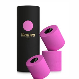 Pink Toilet Paper 3 ply Gift Box 3 Rolls pack 140 Premium Quality sheets