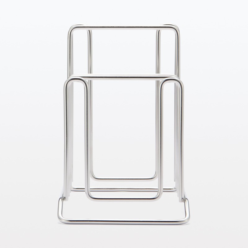 MUJI MCC63A2S Stainless Steel Kitchen Stand, Silver, Approx. Width 3.9