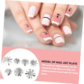Healeved Diy Nail Art Templates Pcs Nail Trimmer Stencils for French Manicure Shape