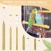 S&X Bird Perch, 5 PCS of Natural Wood Perches with