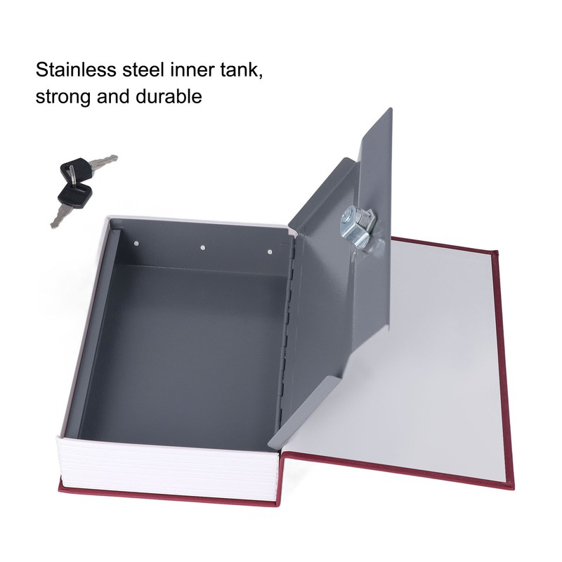 Diversion Book Safe Imitation Books Realistic Stainless Steel Liner Portable