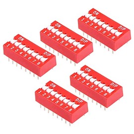 8 Position DIP Switch - Pack of 5