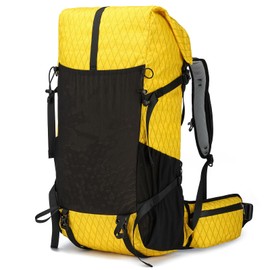 Hiking Backpack,30L +10L Extra Large Capacity Hiking Bag, Internal Frame Camping Backpack,Upgraded X-PAC Lightweight Sport Daypack Travel Backpacks Fit For Mountain Climbing Camping (Yellow)
