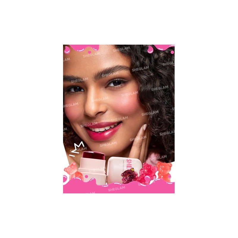 SHEGLAM Jelly-Licious Hydrating Lip and Blush Tint (Cheerio, Pequeño)