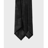 Nonblank Non-Blank FAUX Leather Slim Tie_BLACK