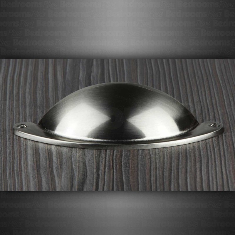 Nickel Cup Kitchen Cabinet Door Handle Cupboard Drawer Bedroom Furniture