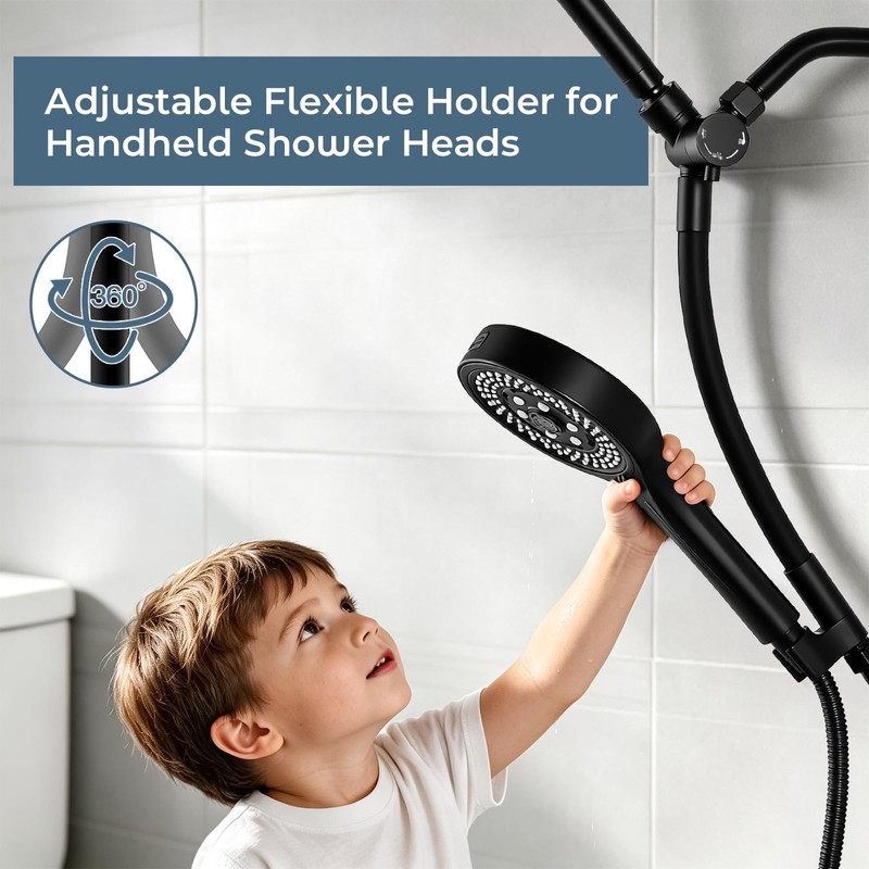 IUERASD Rain Shower Head with Handheld, High Pressure Dual Shower