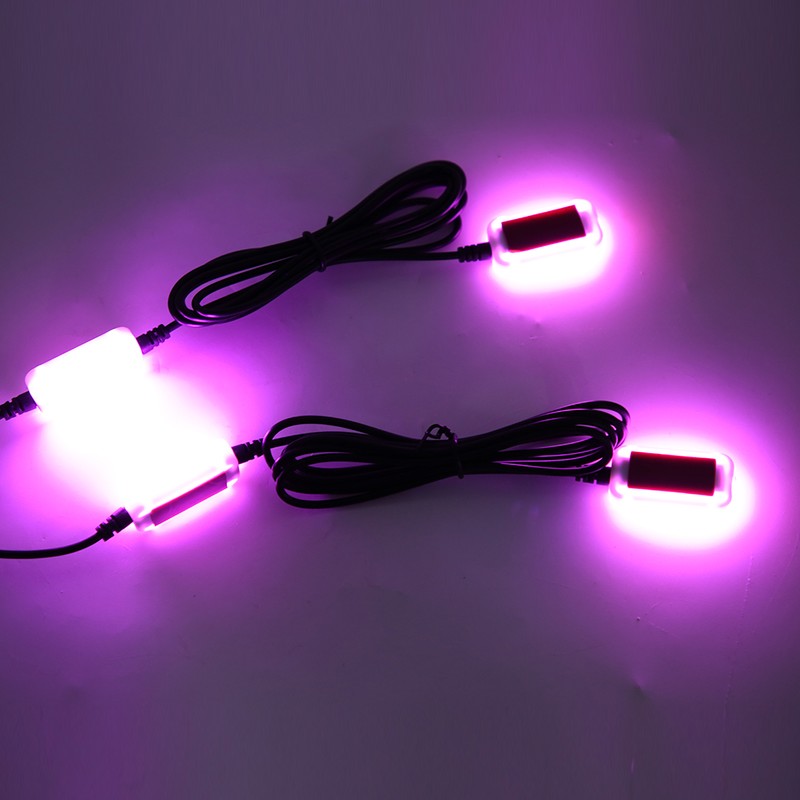 4‑In‑1 5V/12V Car Interior Ambient Light 7 Colors Adjustable Voice