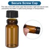 PATIKIL 20ml Amber Glass Vials, 100 Pack Sample Vials with