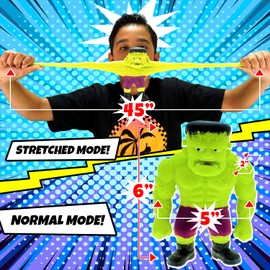 JA-RU Squishy Monster 6 Inch (3 Stretchy Toys Assorted) Stretch Action Figures & Bendy Toys for Kids. Stress Relief Fidget Toys. Anger Management Toys. Superhero Party Favors. 4306-3s