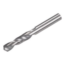 sourcing map Solid Carbide Drill Bit, 5.5mm (0.217") YG6X/C3 Micro-Grain Tungsten Carbide Jobber Twist Drill Bits Straight Shank for Drilling Stainless Steel Aluminum Metal Plastic