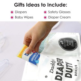 Big Dot of Happiness Diaper Duty Apron - Funny Gift for New Dad