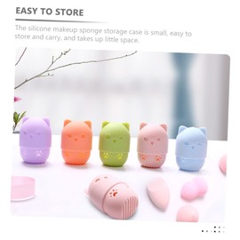 Ipetboom Makeup Sponge Holder Case Portable Storage Container for -friendly Dust Makeup Puff Box Easy to Store and Dry Sponges
