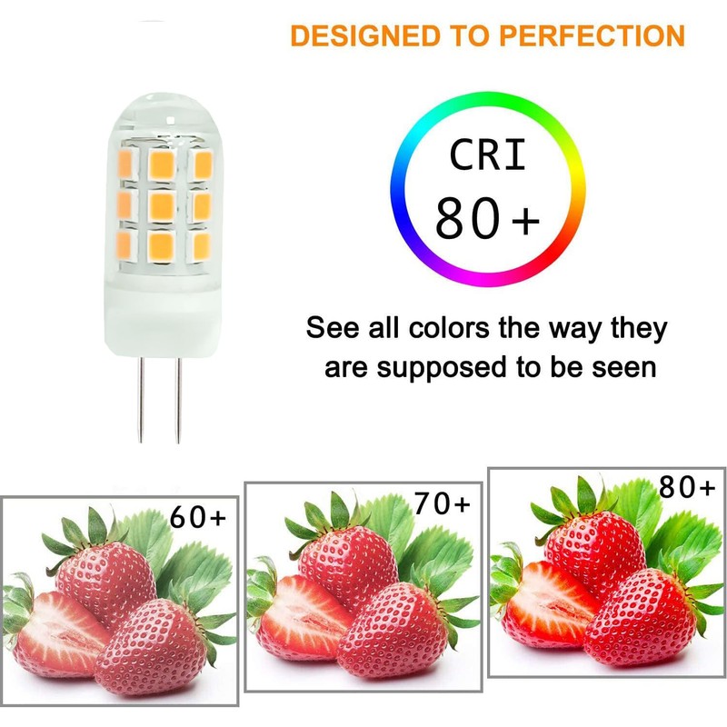 SZHZS G4 LED Bulb 120V Bi-Pin Base, 3W Soft Warm