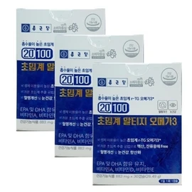 Chong Kun Dang 20100 Supercritical Altige Omega 3 833mg x 30 capsules 3 boxes his / 종근당 20100 초임계 알티지 오메가3 833mg x 30캡슐 3박스 his