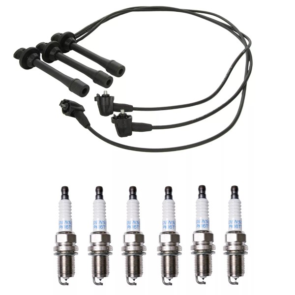 Denso Wire Set 5mm & 6 Platinum TT Spark Plugs