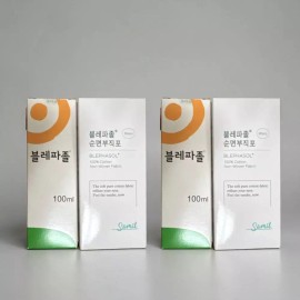 MyBomsam 블레파졸 아이리무버 100ml + 순면부직포 80매 2세트 마이봄샘 Blepharol Eyemake Remover 100ml + Cotton Pad 80 Sheets 2 Sets MyBomSam