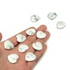 karma gems Howlite Crystal 1 Inch Mini Heart Puff Stone