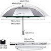 G4Free 68 Inch UV Protection Golf Umbrella Auto Open Vented