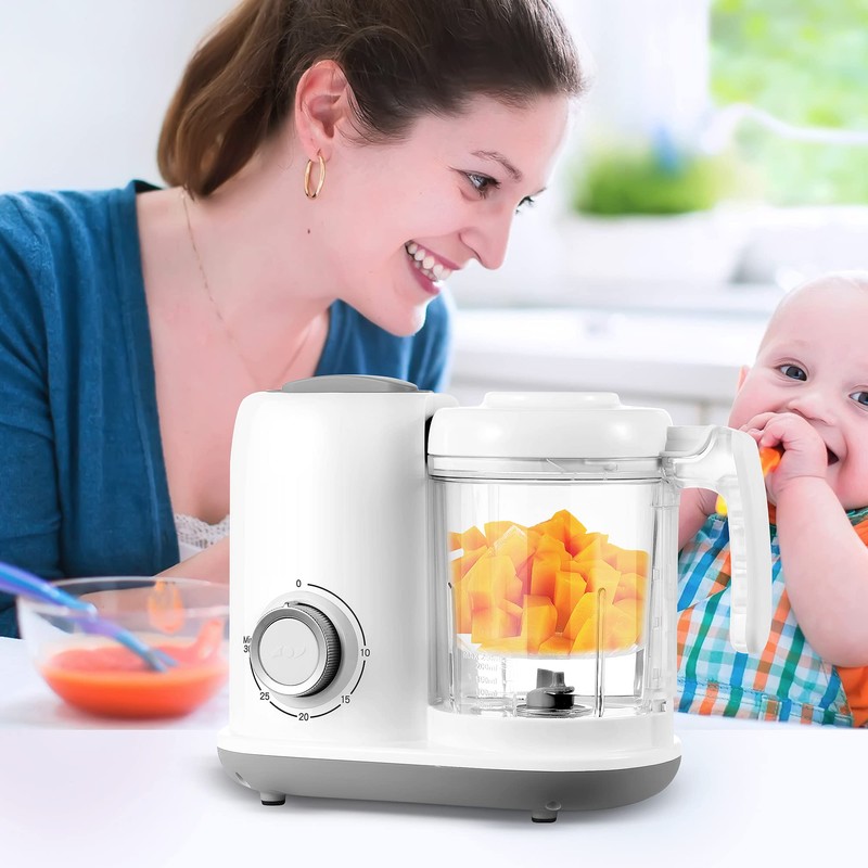 AMZBABYCHEF Baby Food Maker, 4 in 1 Baby Food Processor