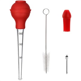 Mikim Turkey Baster Syringe Large, Long Meat Basters, 3/4 oz, Gift Package