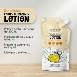 Crema Humectante ECONCEPT de Miel y Manteca de Karité Refill 1 L