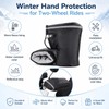 Zephanor Motorcycle Handlebar Muffs, Windproof Waterproof Motorbike Hand Warmer Gloves,