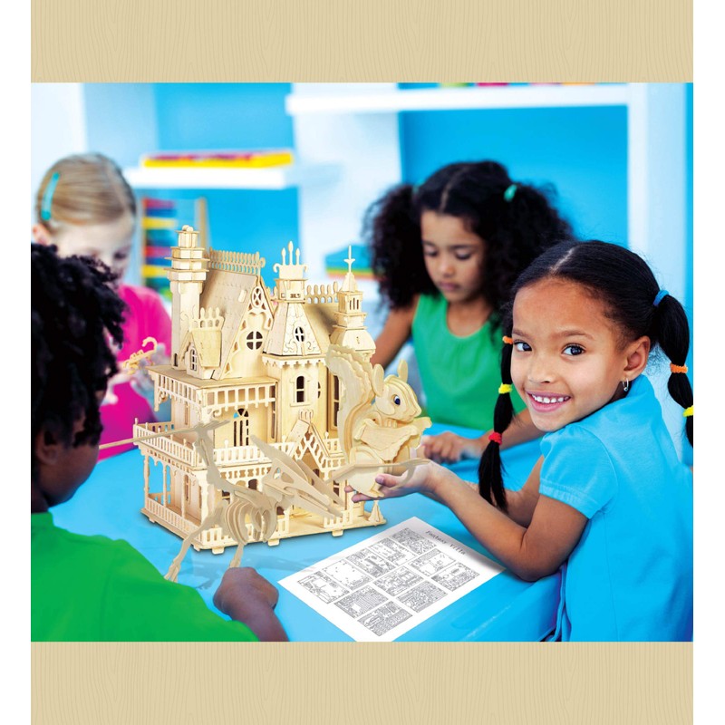 Puzzled Pteranodon 3D Woodcraft Jigsaw Construction Puzzle Kit - Wooden