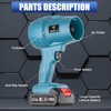 Electric-Cordless-Leaf-Blower - 20000RPM Handheld Leaf Blower - 1X 2.0Ah Batteries