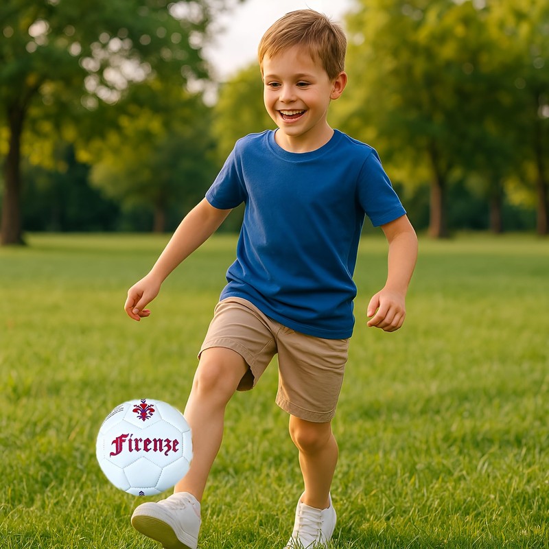 BLU RITMO Kids Football Small Football for Games Purple White