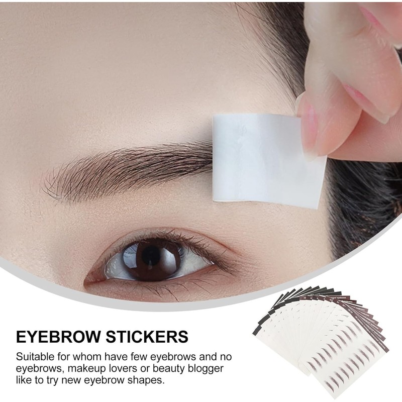 Balacoo 18piezas Pegatinas De Maquillaje Para Cejas Unidades Cómodas y