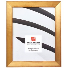 Craig Frames Siena, Contemporary Gold Picture Frame, 5 by 7-Inch