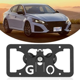 BIINFLY No Drill Front License Compatible with Nissan Altima 6th gen L34 Nissan Maxima 8th gen A36 Nissan Sentra 8th gen B18 Nissan Versa 2nd gen N18 Nissan Z RZ34 License Plate Mount