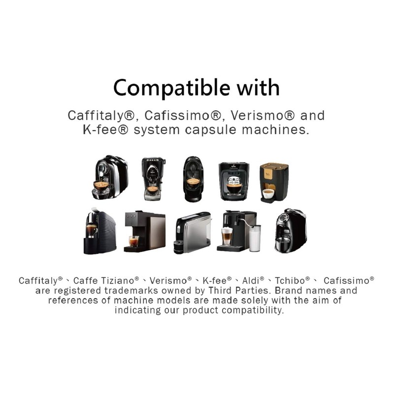 Sealpod Reusable Capsules for Caffitaly/K-Fee/Cafissimo Stainless Steel Refillable Pods (Single