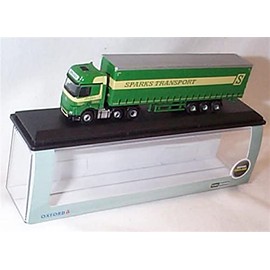 Oxford haulage Mércédés Actros Curtainside Sparks Lorry 1:148 N gauge scale diecast model