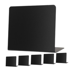 Operitacx 3 Sets of Blackboards Show Plastic Board Pastel Chalks Menu Board Signs for Food First Decorative Price Boards for Restaurants PVC Black 6 Pieces x 3