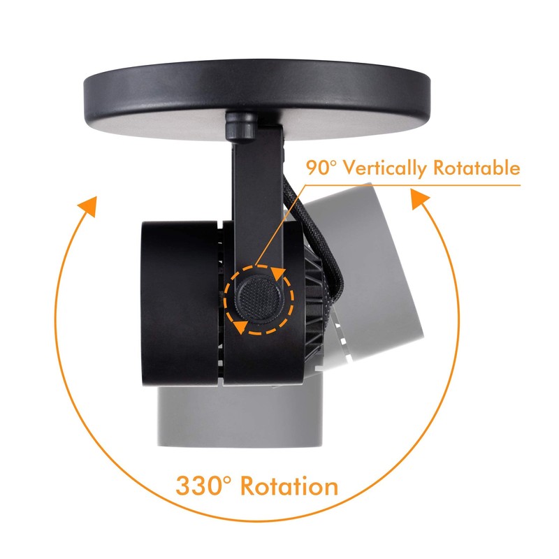 CLOUDY BAY LED Flush Mount Ceiling Spot Light,CRI90+ 8W 600lm