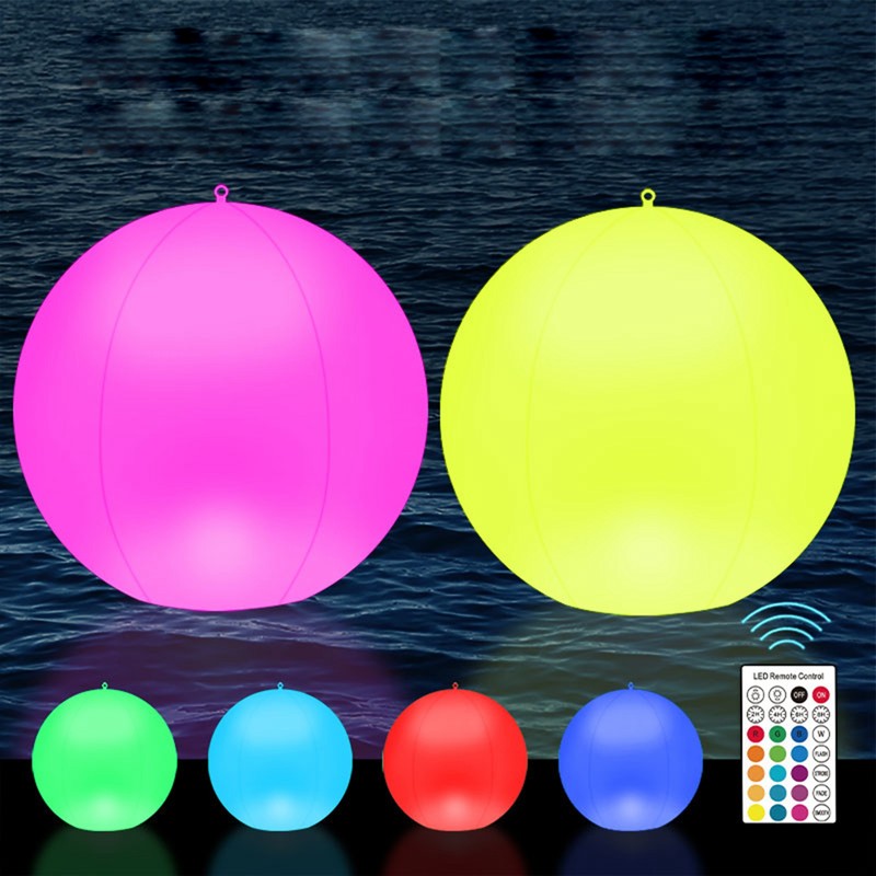 Solar Floating Ball Pool Light IP68 Water Resistant Brightness Adjustment