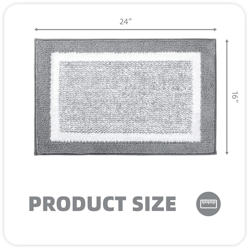 YUTA Bathroom Rugs, Extra Soft and Absorbent Microfiber Bath Mat,