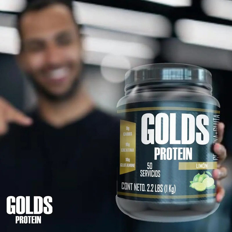 Creatina Glutamina Suplemento Golds Protein 1kg 50serv
