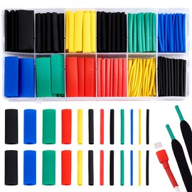 PH PandaHall 280pcs Aglet Repair Kit 1.7 inch Heat Shrink Tubing 3~17mm Wide Shoe Lace Ends Repair Aglet Tips Shoelace Tips Colorful Rope Head Sealing for Shoelaces Clothing Insulation Sealing
