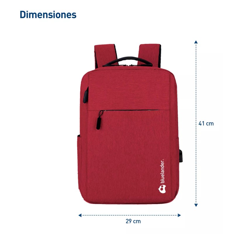 Bluelander 4 Mochilas Antirrobo Laptop Impermeable Con Puerto