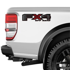 Generic FX4 Offroad Decals Red X Stickers for Truck Super Duty, Red, Grey, Gray, FX4SY