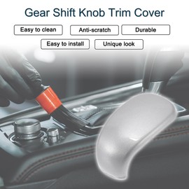 TUCKBOLD ABS Gear Shift Knob Button Cover for Honda Civic 11th Gen 2021.06-2023 Silver Tone