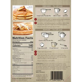 Cooper’s Best: Buttermilk Pancake and Waffle Mix (2.5 LB Bag) - Based On Original 1876 Recipe - An Old Favorite Perfect for Any Time - Premium Milled Flour - Made in the USA - 28 Servings