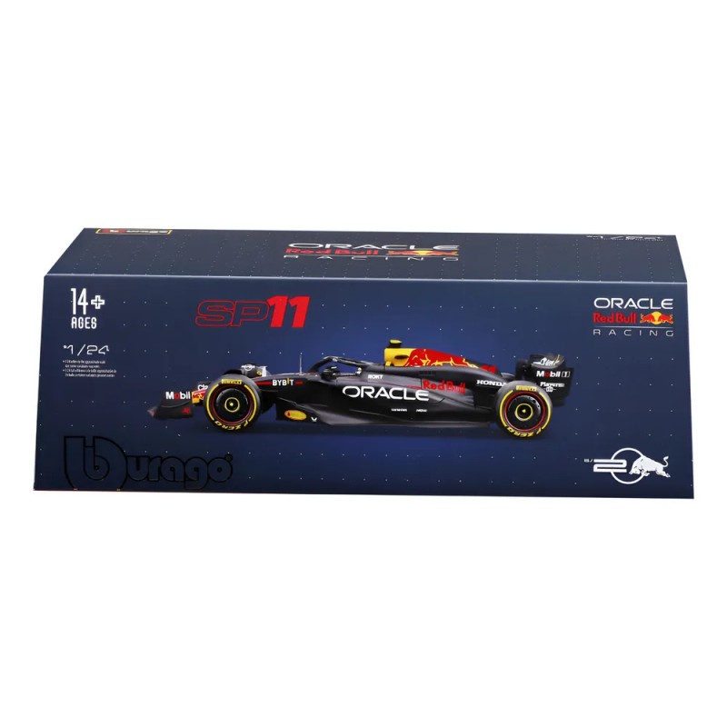 Auto Race Oracle Rb20 2024 Escala 1:24 C/casco Checoperez#11 Azul