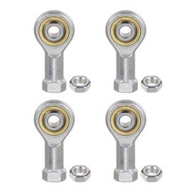 Kozelo SI5TK PHSA5 M5 Rod Ends - [M5 x 0.8 Right Thread] Connection Joint Heads, Galvanised Steel, Pack of 4