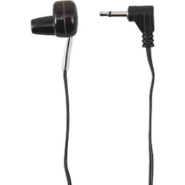 Yazawa TR201BK ELP Pronged Monaural Earphone, Φ0.1 inches (Φ2.5 mm)
